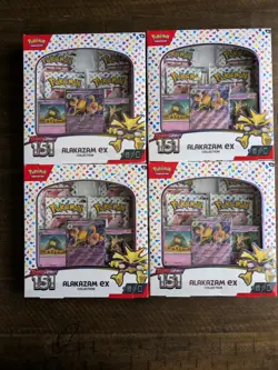 Pokemon TCG 151 Alakazam Ex Collection Box ***Lot Of 4*** - Image 1