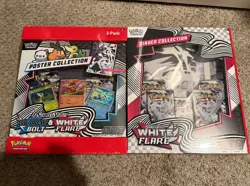 Pokemon Black Bolt & White Flare Binder + Poster Collection Sams Club Bundle - Image 1