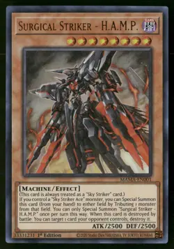 Surgical Striker - H.A.M.P. MAMA-EN001 Ultra Rare Yu-Gi-Oh 1st Edition Near Mint - Image 1