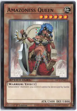 Yugioh - Amazoness Queen SBC2-ENH12 1st Edition - Speed Duel: Battle City Finals - Image 1