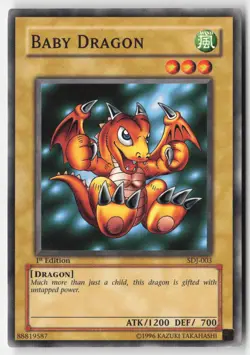 Yugioh - Baby Dragon SDJ-003 1st Edition - Starter Deck: Joey - Image 1