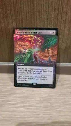 MTG Behold The Sinister Six! Magic Spider-Man Promo Card Foil Pax West 2025 - Image 1