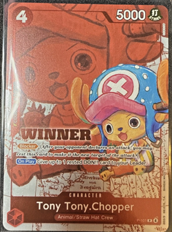 One Piece TCG Tony Tony Chopper P-101 Foil – Winner Promo – NM - Image 1