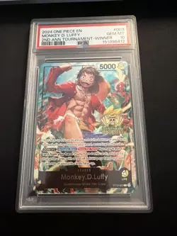 Monkey.D.Luffy (2nd Anniversary Tournament) ST13-003 One Piece Promotion PSA 10 - Image 1