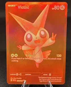Pokemon TCG White Flare Red Victini Card 172/086-ENGLISH NM Print Line Back - Image 1
