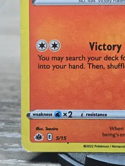 McDonald's 2022 Victini Pokemon TCG Card 5/15 - Image 2