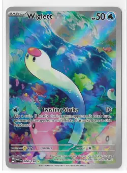 Wiglett 206/198 Scarlet & Violet S&V Illustration Rare Pokemon TCG Card NM - Image 1