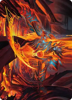 MTG Free From Flesh Art Card (Gold-Stamped Signature) [Phyrexia: All Will Be One - Image 1