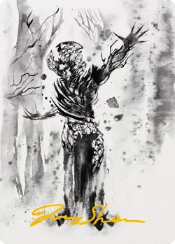 MTG Rustvine Cultivator Art Card (Gold-Stamped Signature) [Phyrexia: All Will Be - Image 1