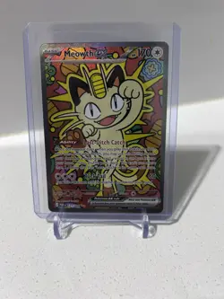 Meowth EX SIR 121/088 POR - Pokemon TCG Full Art Perfect Order Card - Image 1