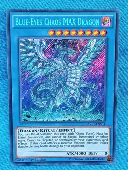 YuGiOh Cards - Blue-Eyes Chaos MAX Dragon - MVP1-ENS04 **Near Mint** - Image 1