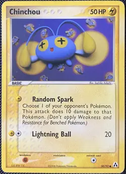 Chinchou 50/92 Legend Maker Regular - Pokemon Card - Image 1
