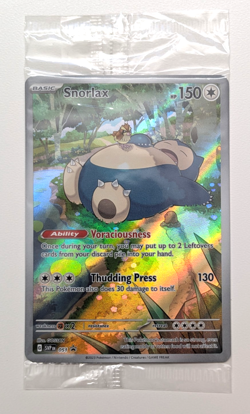 Snorlax 051 Sv: Scarlet & Violet Promo Cards Holo Full Art Sealed - Image 1