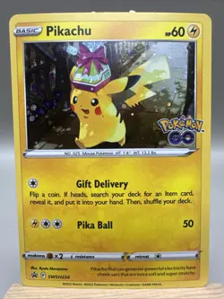 Pokemon Go Pikachu SWSH234 SWSH: Sword & Shield Promo Cards (NM) - Image 1