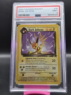 Dark Jolteon 38/82 Team Rocket PSA 9 Mint 2000 Pokemon Card - Image 1