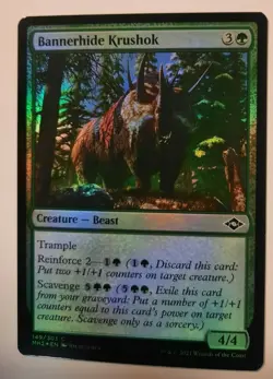 BANNERHIDE KRUSHOK Magic the Gathering Modern Horizons 2 MTG FOIL - Image 1