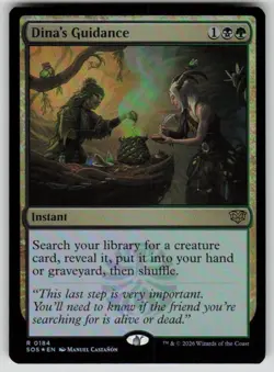 Dina's Guidance Foil Rare Secrets of Strixhaven 184 MTG Near Mint 2026 - Image 1