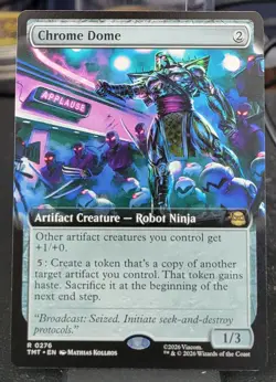 Chrome Dome (Extended Art) Teenage Mutant Ninja Turtles Foil 0276 MTG - Image 1