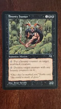 Bounty Hunter Tempest EX/LP 110/350 MTG Magic the Gathering Creature Rare Black - Image 3
