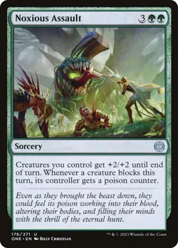 MTG Noxious Assault [Phyrexia: All Will Be One] Foil Near Mint Magic - Image 1