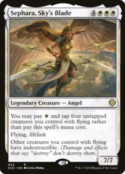 MTG Sephara, Sky's Blade [Starter Commander Decks] Lightly Played Magic - Image 1