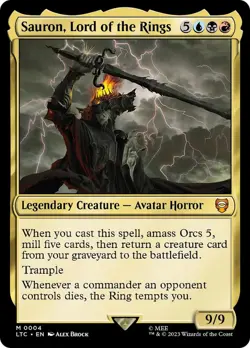 MTG Sauron, Lord of the Rings [The Lord of the Rings: Tales of Middle-Earth Comm - Image 1