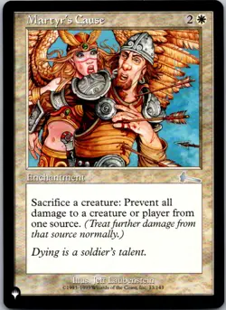 Martyr's Cause The List Reprints NM Normal - Image 1