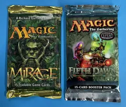 *Lot of 2 Factory Sealed* Magic the Gathering “Mirage Fifth Dawn Booster Packs” - Image 1