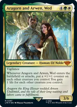 MTG Aragorn and Arwen, Wed [The Lord of the Rings: Tales of Middle-Earth] Foil N - Image 1