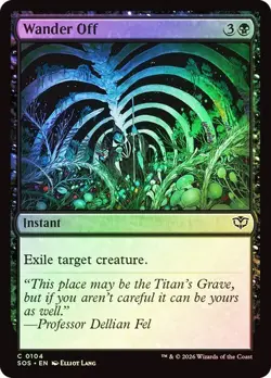 NM Foil Wander Off, MTG, Secrets of Strixhaven, Magic the Gathering, 104 - Image 1