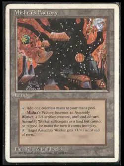 Magic: The Gathering Mishra's Factory Uncommon MTG HP - Image 1