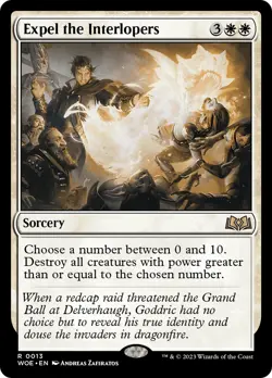 MTG Expel the Interlopers [Wilds of Eldraine] Near Mint Magic - Image 1