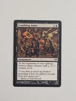 Crumbling Ashes U Eventide 35/180 Moderately Played - Magic The Gathering - Image 1