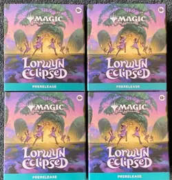 MTG Magic The Gathering 4x LORWYN ECLIPSED PRERELEASE KIT 24 boosters foil promo - Image 1