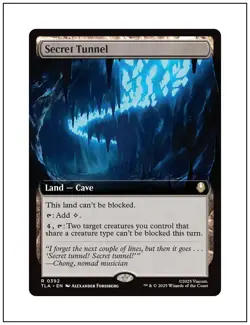 1x Secret Tunnel, Extended Art, Magic MTG NM - Image 1
