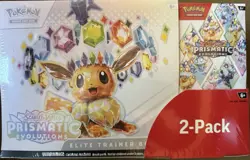 Pokemon Prismatic Evolutions 2-Pack Elite Trainer Box and Booster Bundle Sealed - Image 1