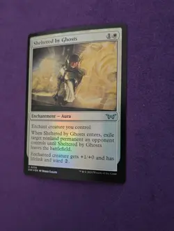 Sheltered by Ghosts (foil) Duskmourn: House of Horror 0030 Uncommon MTG NM - Image 2