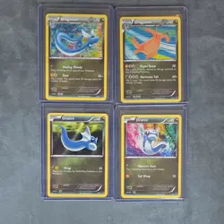 Pokemon TCG Dragon Vault Dratini Dragonair Dragonite 4 card lot HOLO NM - Image 1