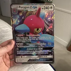 Pokemon GX Jumbo Promo Cards Porygon-Z SM276 & Alolan Marowak SM187 Holo Lot - Image 1