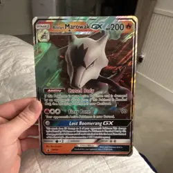 Pokemon GX Jumbo Promo Cards Porygon-Z SM276 & Alolan Marowak SM187 Holo Lot - Image 3