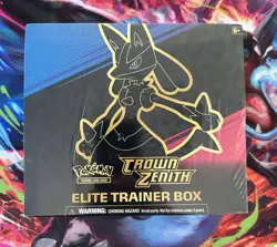 Crown Zenith Elite Trainer Box ETB Pokemon Sealed 820650851476 - Image 1