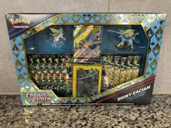 Pokemon Crown Zenith Shiny Zacian Premium Figure Collection Sealed - Image 1