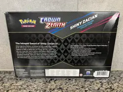 Pokemon Crown Zenith Shiny Zacian Premium Figure Collection Sealed - Image 2