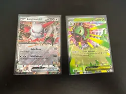 Mega Meganium 010/217 and Zangoose Ex 167/217 Ascended Heroes Pokemon Card NM - Image 1