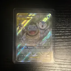Pokemon Blastoise & Piplup GX TAG TEAM Full Art Holo 215/236 English - Image 3