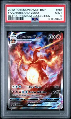 Pokemon Charizard VMAX SWSH261 Ultra-Premium Promo Holo PSA 9 Sword & Shield - Image 1