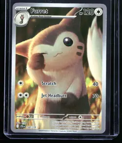 2025 Scarlet & Violet - Journey Together Furret #168 Illustration Rare Pokemon - Image 1