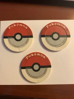 Chimchar 3 Poses Pokemon Battrio Arcade Coin Lot TOMY Japanese Nintendo Japan - Image 2