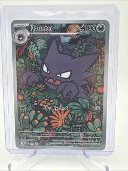 Pokemon Haunter Illustration Rare ME: Mega Evolution Black Star Promo 027 - Image 1
