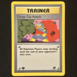 Goop Gas Attack 78/82 1st Edition Team Rocket 2000 Pokemon TCG WOTC Near Mint - Image 1